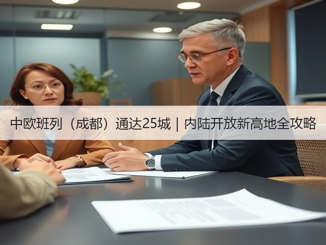 中欧班列（成都）通达25城｜内陆开放新高地全攻略(图2)