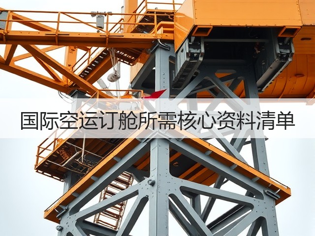 国际空运订舱所需核心资料清单(图1)