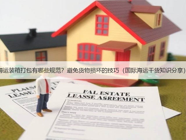 海运装箱打包有哪些规范？避免货物损坏的技巧（国际海运干货知识分享）(图3)