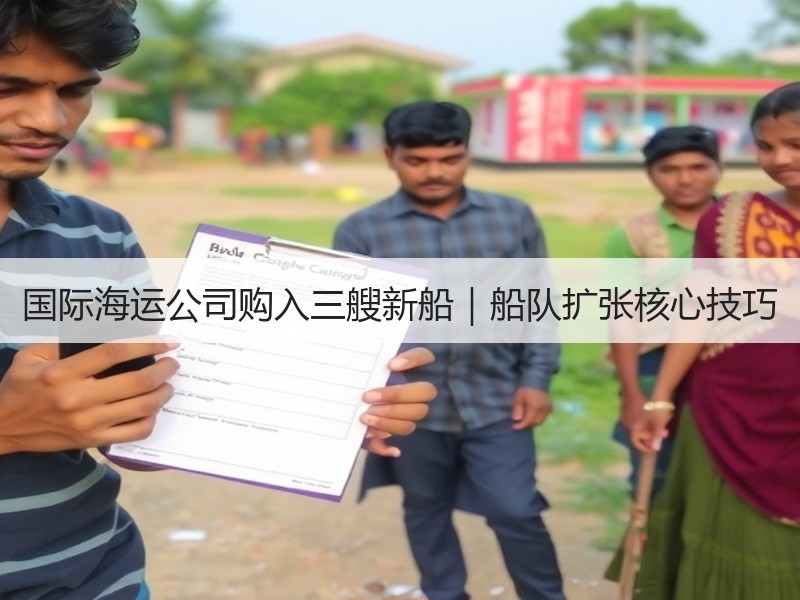 国际海运公司购入三艘新船｜船队扩张核心技巧