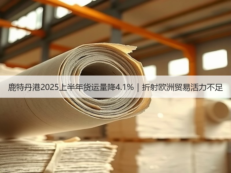 鹿特丹港2025上半年货运量降4.1%|折射欧洲贸易活力不足 鹿特丹港2025上半年货运量降4.1%|折射欧洲贸易活力不足
