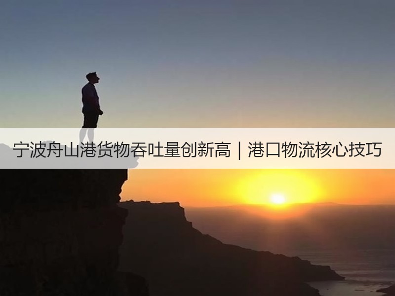 宁波舟山港货物吞吐量创新高|港口物流核心技巧 宁波舟山港货物吞吐量创新高|港口物流核心技巧