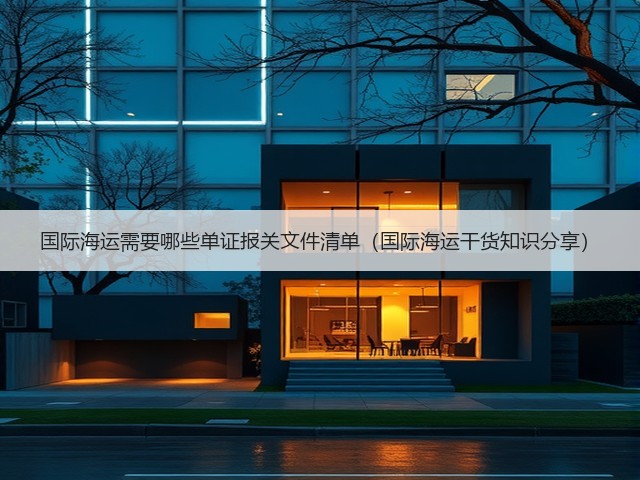 国际海运需要哪些单证报关文件清单（国际海运干货知识分享）(图3)