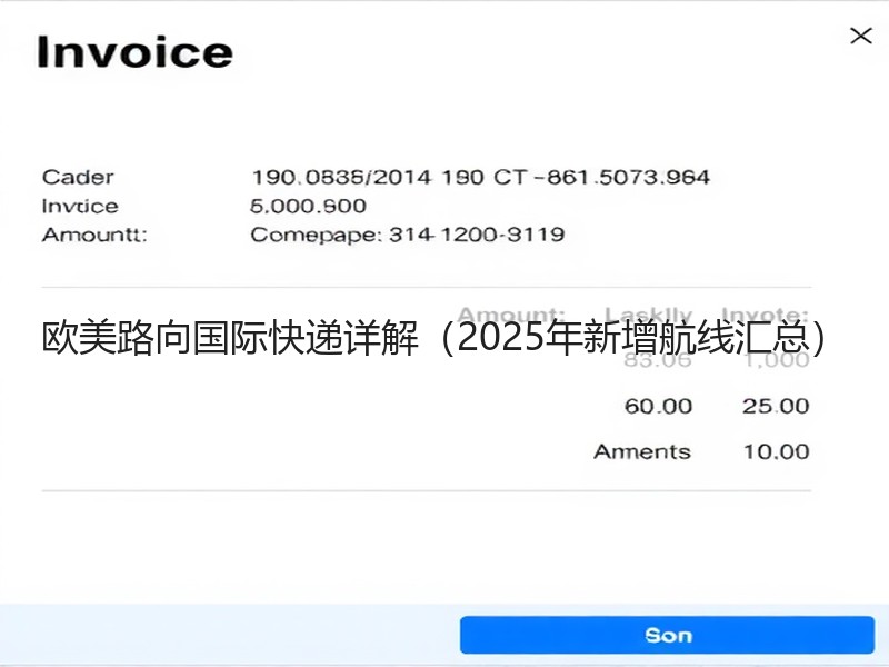 欧美路向国际快递详解（2025年新增航线汇总）