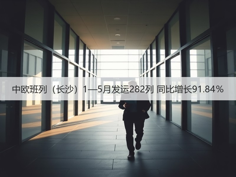 中欧班列（长沙）1—5月发运282列 同比增长91.84％