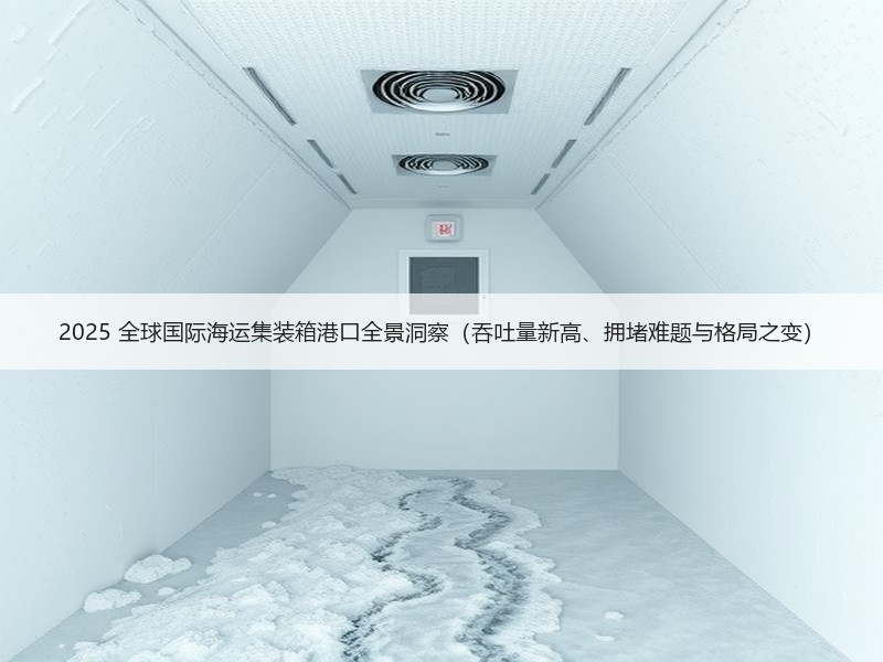 2025 全球国际海运集装箱港口全景洞察(吞吐量新高、拥堵难题与格局之变) 2025 全球国际海运集装箱港口全景洞察(吞吐量新高、拥堵难题与格局之变)