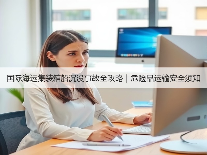 国际海运集装箱船沉没事故全攻略|危险品运输安全须知 国际海运集装箱船沉没事故全攻略|危险品运输安全须知