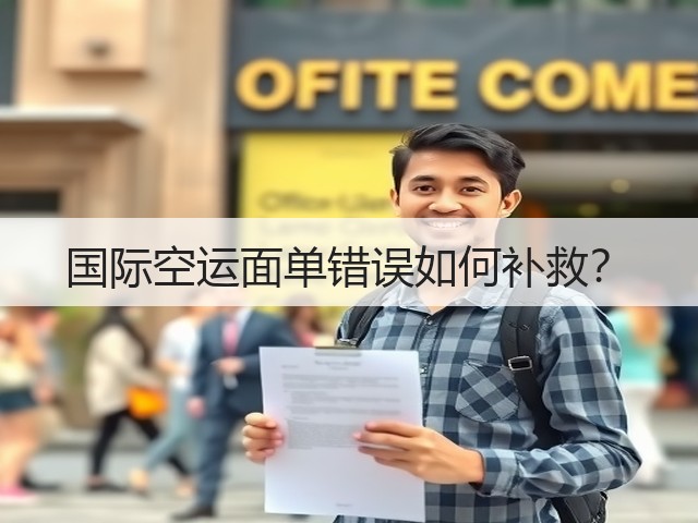 国际空运面单错误如何补救？(图1)