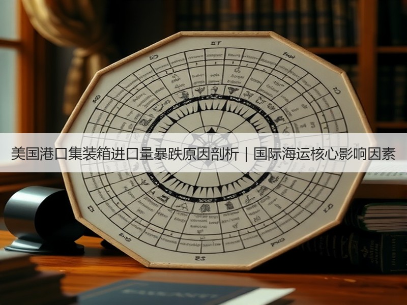 美国港口集装箱进口量暴跌原因剖析｜国际海运核心影响因素