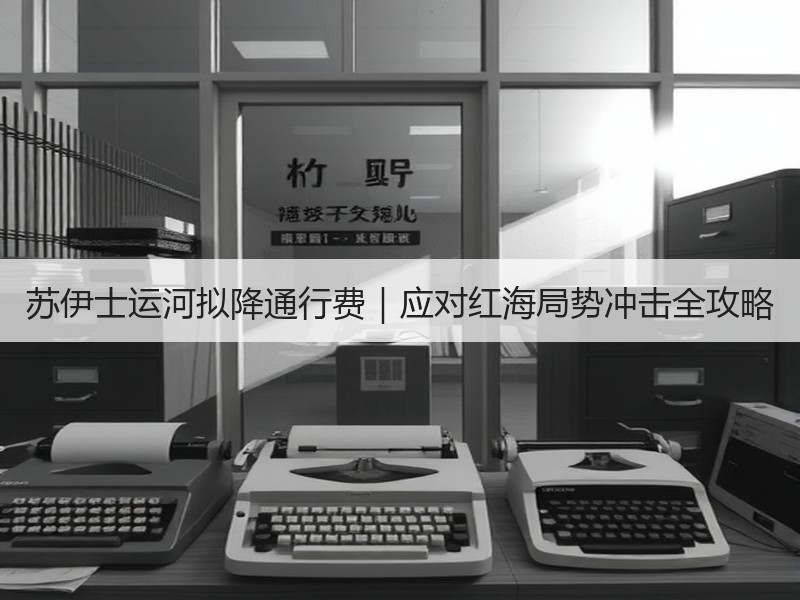 苏伊士运河拟降通行费|应对红海局势冲击全攻略 苏伊士运河拟降通行费|应对红海局势冲击全攻略