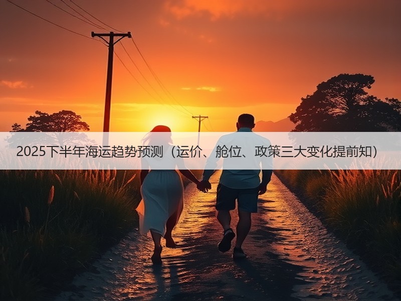 2025下半年海运趋势预测（运价、舱位、政策三大变化提前知）