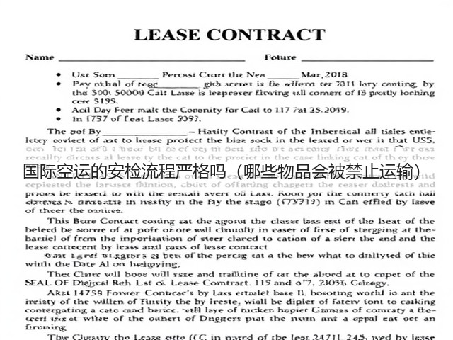 国际空运的安检流程严格吗（哪些物品会被禁止运输）(图2)