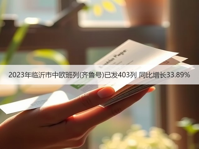 2023年临沂市中欧班列(齐鲁号)已发403列 同比增长33.89%(图3) 2023年临沂市中欧班列(齐鲁号)已发403列 同比增长33.89%(图3)