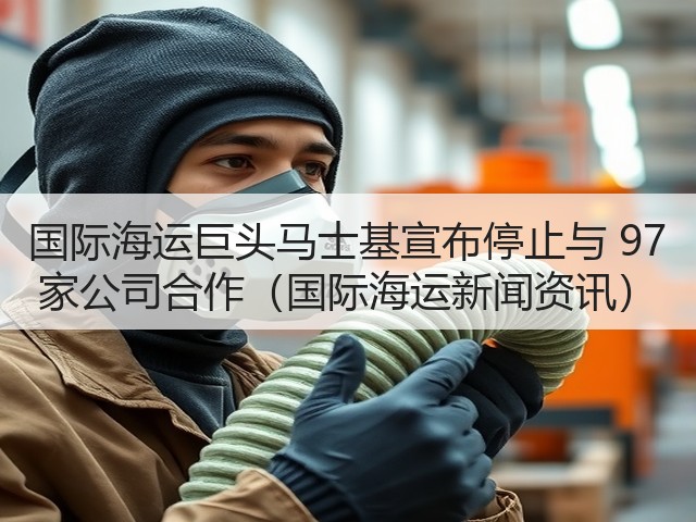 国际海运巨头马士基宣布停止与 97 家公司合作(国际海运新闻资讯)(图2) 国际海运巨头马士基宣布停止与 97 家公司合作(国际海运新闻资讯)(图2)