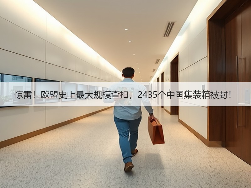 惊雷!欧盟史上最大规模查扣,2435个中国集装箱被封! 惊雷!欧盟史上最大规模查扣,2435个中国集装箱被封!