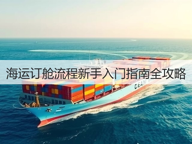 海运订舱流程新手入门指南全攻略(图3)