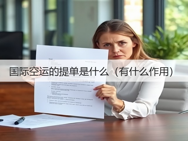 国际空运的提单是什么(有什么作用)(图3) 国际空运的提单是什么(有什么作用)(图3)