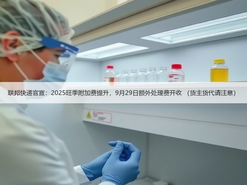 联邦快递官宣：2025旺季附加费提升，9月29日额外处理费开收 （货主货代请注意）