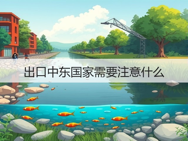 出口中东国家需要注意什么(图1) 出口中东国家需要注意什么(图1)