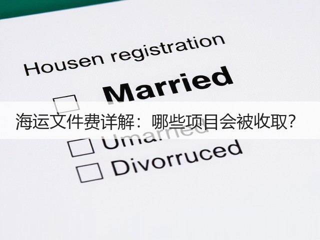 海运文件费详解:哪些项目会被收取?(图3) 海运文件费详解:哪些项目会被收取?(图3)