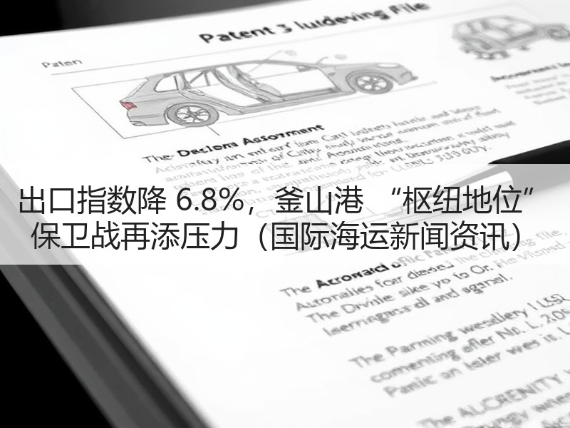 出口指数降 6.8%,釜山港 “枢纽地位” 保卫战再添压力(国际海运新闻资讯) 出口指数降 6.8%,釜山港 “枢纽地位” 保卫战再添压力(国际海运新闻资讯)