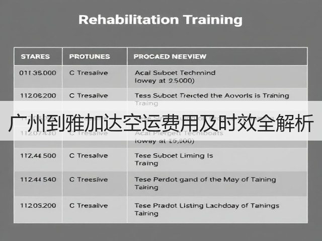 广州到雅加达空运费用及时效全解析(图2) 广州到雅加达空运费用及时效全解析(图2)