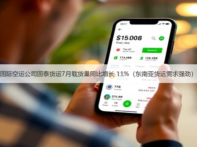 国际空运公司国泰货运7月载货量同比增长 11%(东南亚货运需求强劲)(图3) 国际空运公司国泰货运7月载货量同比增长 11%(东南亚货运需求强劲)(图3)