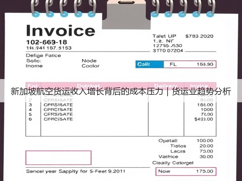 新加坡航空货运收入增长背后的成本压力|货运业趋势分析 新加坡航空货运收入增长背后的成本压力|货运业趋势分析
