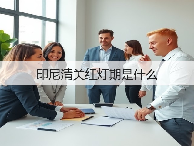 印尼清关红灯期是什么(图1) 印尼清关红灯期是什么(图1)