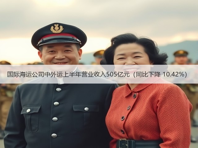 国际海运公司中外运上半年营业收入505亿元（同比下降 10.42%）(图1)
