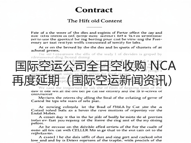 国际空运公司全日空收购 NCA 再度延期(国际空运新闻资讯)(图3) 国际空运公司全日空收购 NCA 再度延期(国际空运新闻资讯)(图3)