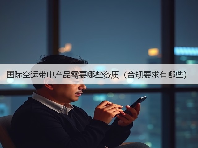 国际空运带电产品需要哪些资质（合规要求有哪些）(图3)