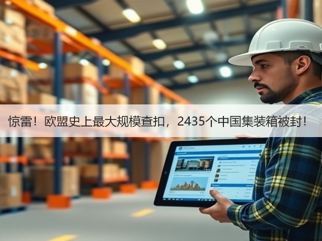 惊雷!欧盟史上最大规模查扣,2435个中国集装箱被封!(图2) 惊雷!欧盟史上最大规模查扣,2435个中国集装箱被封!(图2)