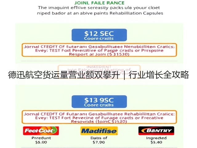 德迅航空货运量营业额双攀升|行业增长全攻略(图3) 德迅航空货运量营业额双攀升|行业增长全攻略(图3)