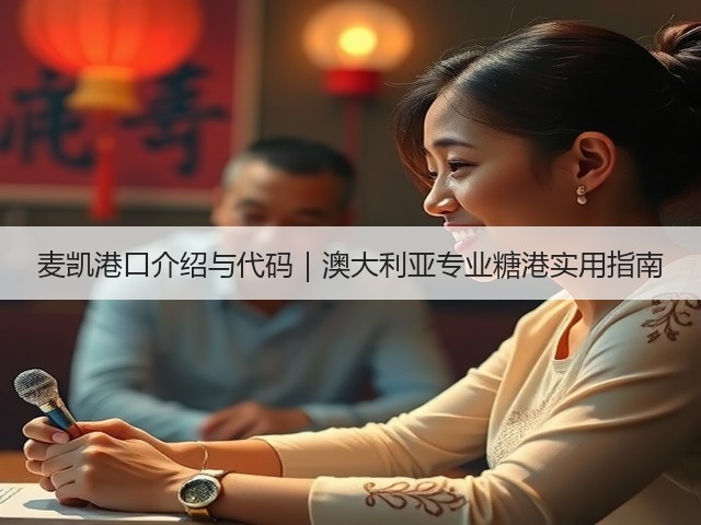 麦凯港口介绍与代码｜澳大利亚专业糖港实用指南(图3)