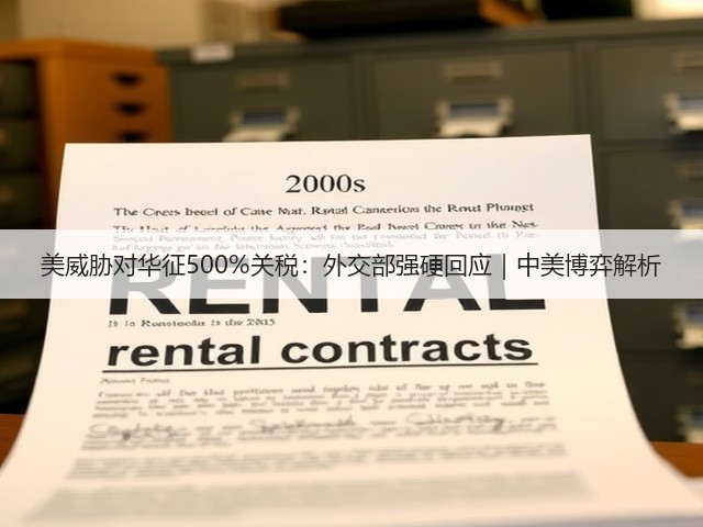 美威胁对华征500%关税:外交部强硬回应|中美博弈解析(图2) 美威胁对华征500%关税:外交部强硬回应|中美博弈解析(图2)