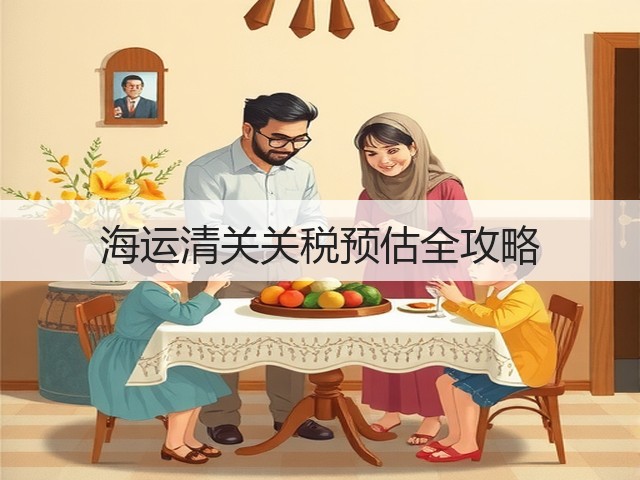 海运清关关税预估全攻略(图1) 海运清关关税预估全攻略(图1)