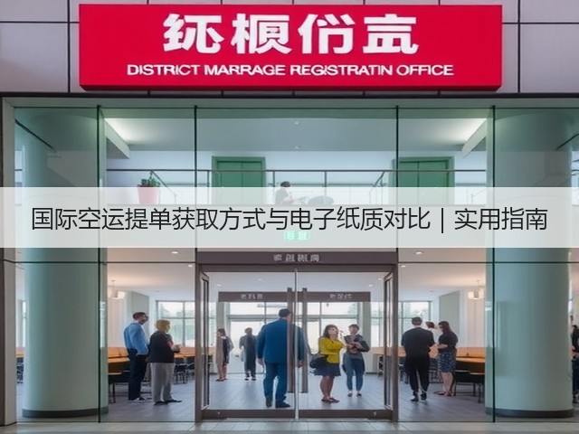 国际空运提单获取方式与电子纸质对比|实用指南(图2) 国际空运提单获取方式与电子纸质对比|实用指南(图2)