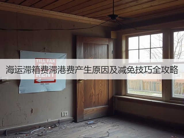 海运滞箱费滞港费产生原因及减免技巧全攻略(图2)
