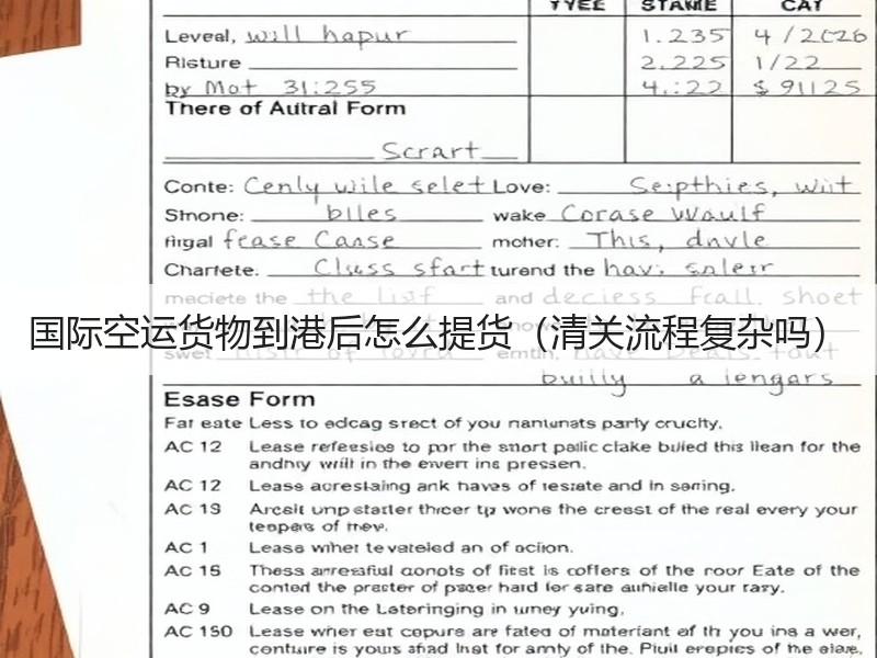 国际空运货物到港后怎么提货（清关流程复杂吗）
