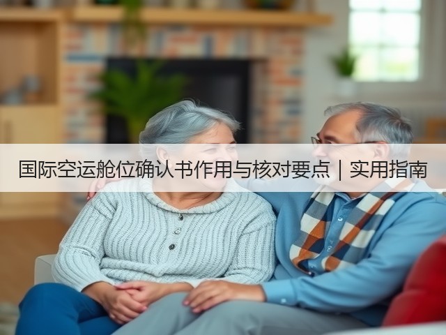 国际空运舱位确认书作用与核对要点|实用指南(图1) 国际空运舱位确认书作用与核对要点|实用指南(图1)