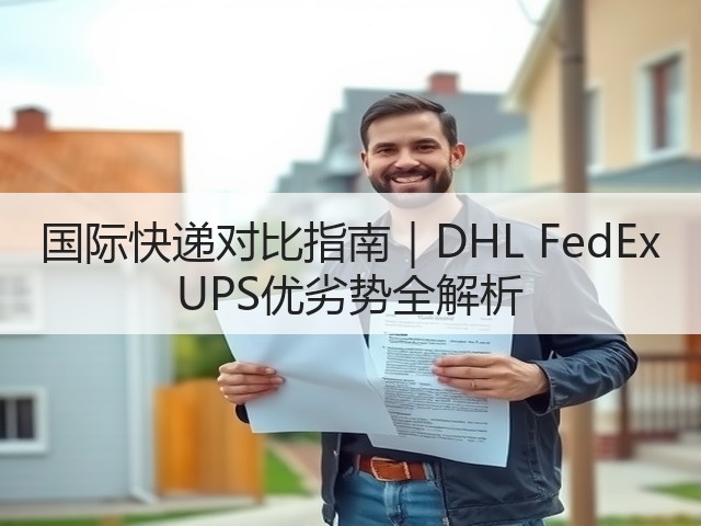 国际快递对比指南|DHL FedEx UPS优劣势全解析(图3) 国际快递对比指南|DHL FedEx UPS优劣势全解析(图3)