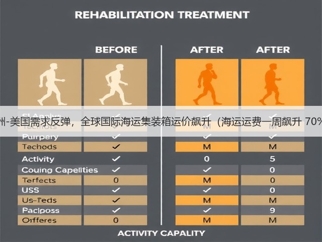 亚洲-美国需求反弹，全球国际海运集装箱运价飙升（海运运费一周飙升 70%）(图1)
