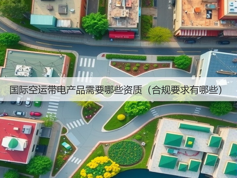 国际空运带电产品需要哪些资质（合规要求有哪些）