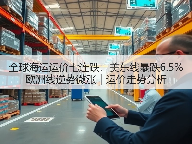 全球海运运价七连跌:美东线暴跌6.5% 欧洲线逆势微涨|运价走势分析 全球海运运价七连跌:美东线暴跌6.5% 欧洲线逆势微涨|运价走势分析