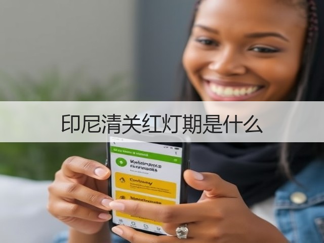 印尼清关红灯期是什么(图2) 印尼清关红灯期是什么(图2)