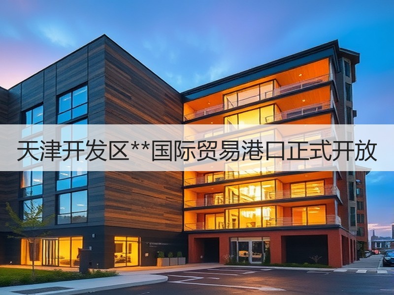 天津开发区**国际贸易港口正式开放