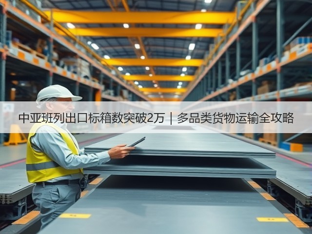 中亚班列出口标箱数突破2万|多品类货物运输全攻略(图1) 中亚班列出口标箱数突破2万|多品类货物运输全攻略(图1)
