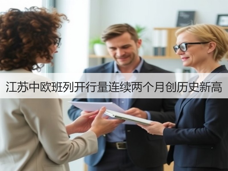 江苏中欧班列开行量连续两个月创历史新高