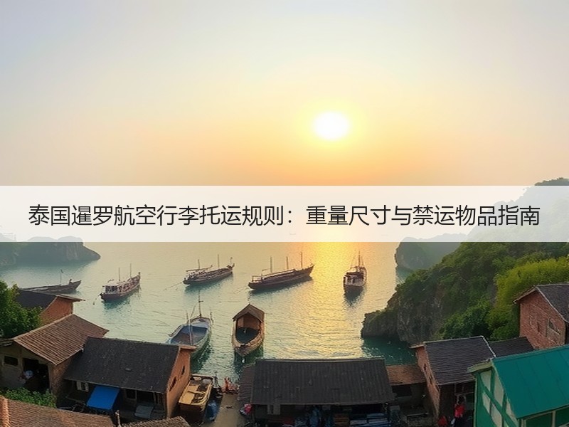 泰国暹罗航空行李托运规则:重量尺寸与禁运物品指南 泰国暹罗航空行李托运规则:重量尺寸与禁运物品指南